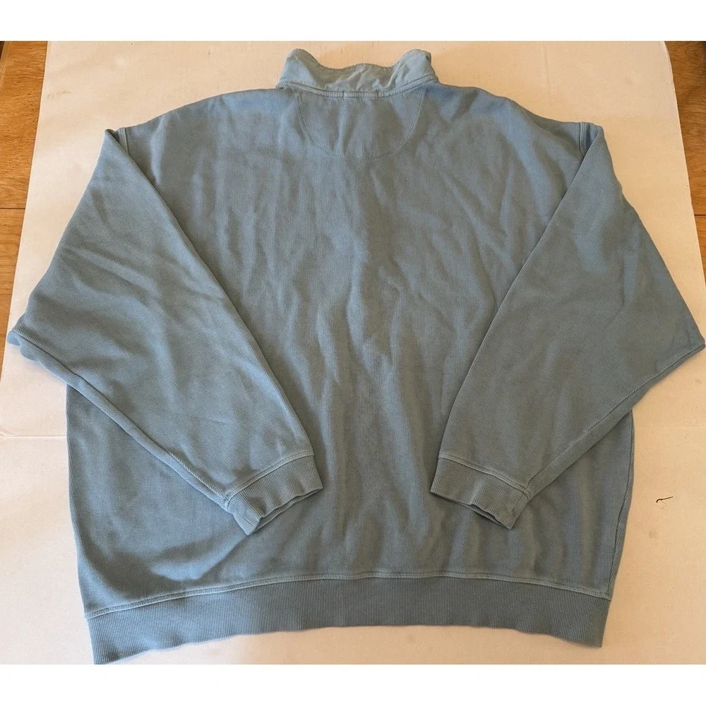 TOMMY BAHAMA Men's Long Sleeve Pullover Size‎ XXL Relax Quarter Zip 100% Cotton